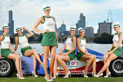 Einige Gird-Girls von Melbourne
