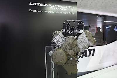 Der Motor der Ducati Panigale V4