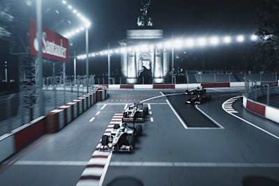 So sah die Animation eines Strassen-GP in London aus