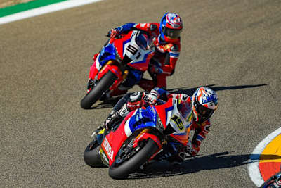 Das Honda-Duo Bautista (19) und Haslam