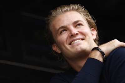Nico Rosberg ist bester Dinge.
