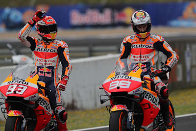 In Silverstone wieder ein Team: Marquez (93) und Lorenzo