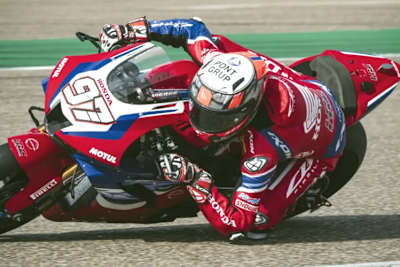 Xavier Vierge ließ es im MotorLand Aragon verletzungsbedingt vorsichtig angehen 