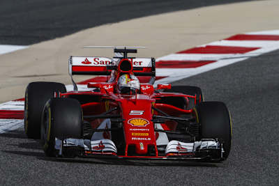 Sebastian Vettel mit seiner Gina