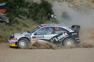 Solberg ist mit seinem Xsara nicht besonders glücklich.