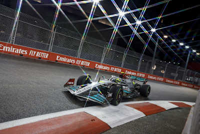 Lewis Hamilton verpasste die Pole in Singapur nur knapp