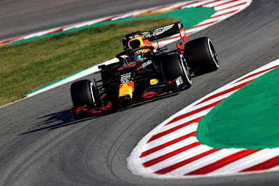 Alex Albon im Red Bull Racing RB16-Honda