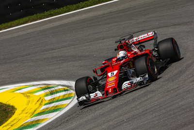 Sebastian Vettel in Interlagos