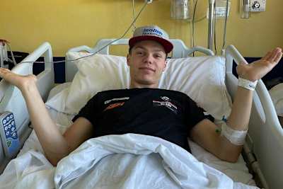 Max Kofler im Krankenhaus 