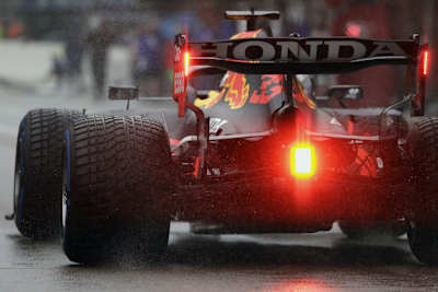 Der Regen bestimmt in Belgien das Programm