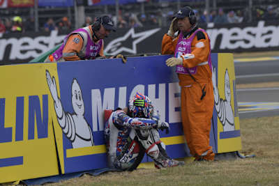 Fabio Quartararo konnte sein Ausscheiden nicht fassen