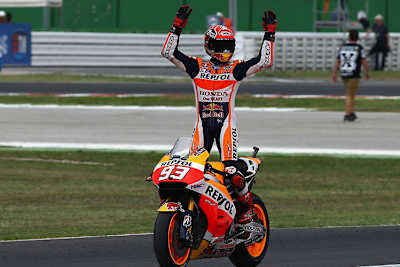 Siegerjubel von Marc Márquez in Misano