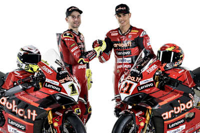 Das Ducati-Werksteam 2023: Alvaro Bautista (li.) und Michael Rinaldi