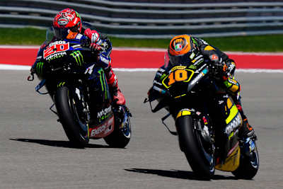 Fabio Quartararo (Yamaha) hatte Luca Marini (Ducati) nichts entgegenzusetzen