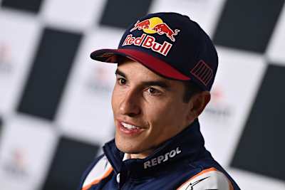 Marc Márquez am Donnerstag bei der MotoGP-Pressekonferenz