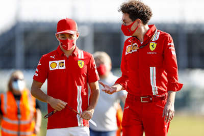 Charles Leclerc und Mattia Binotto