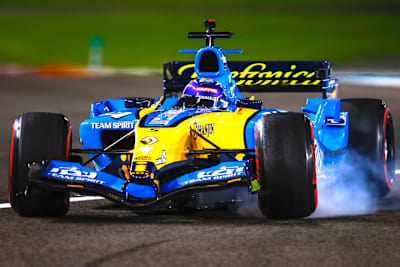 Fernando Alonso im 2005er Renault R25