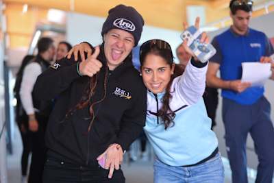 Pakita Ruiz (li.) und Maria Herrera hatten ihren Spaß