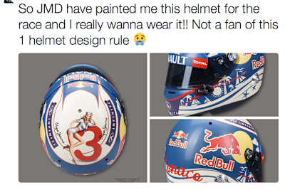 Daniel Ricciardo ärgert sich: Sein Helm wird an der Box bleiben