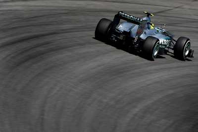 Rosberg liess den Silberpfeil fliegen