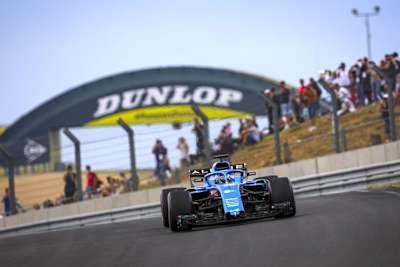 Fernando Alonso mit dem GP-Rennwagen in Le Mans