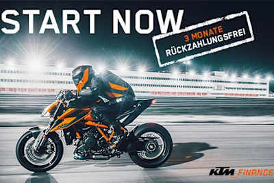 Ein neues KTM-Angebot zum Start in die Motorradsaison 2020