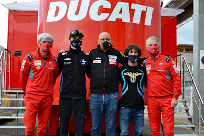 Gigi Dall'Igna, Luca Marini, Raúl Romero, Enea Bastianini und Paolo Ciabatti (v.l.n.r.)