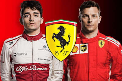 Charles Leclerc und Kimi Räikkönen tauschen die Cockpits