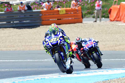 Valentino Rossi siegte 2016 in Jerez