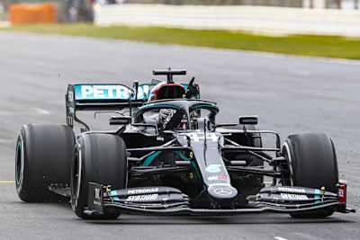 Lewis Hamilton nach seinem Sieg