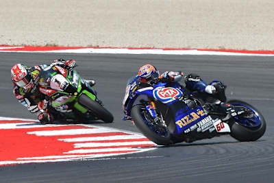 Michael van der Mark lag in Misano in Führung, als sein Reifen von der Felge sprang