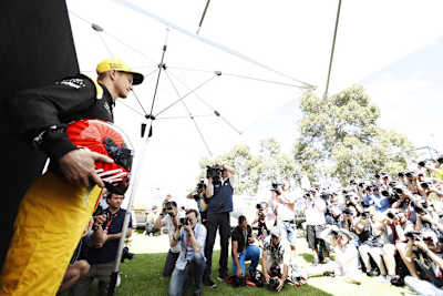 Nico Hülkenberg und sein auffälliger Helm