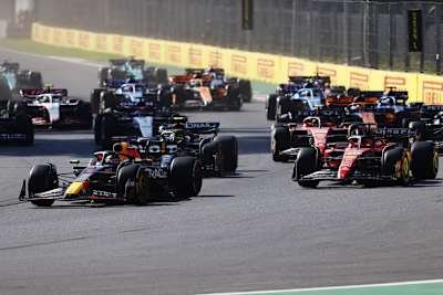 Max Verstappen ging beim Start gleich in Führung