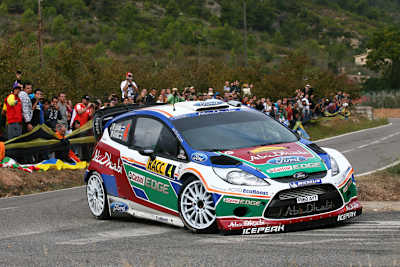 Mikko Hirvonen in Spanien