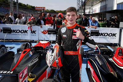 Max Verstappen sicherte sich in Hockenheim seinen ersten Sieg in der Formel-3-EM