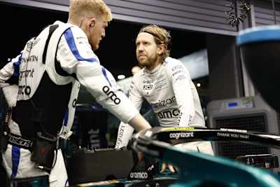 Sebastian Vettel mit Mikey Brown