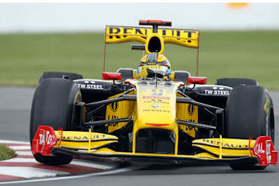 Robert Kubica 2010 mit seinem Renault in Montreal