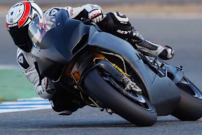 Randy de Puniet testet CR-Aprilia