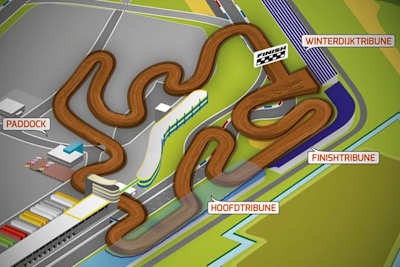 Die MXGP-Strecke von Assen wird in den bestehenden Straßenkurs eingebettet