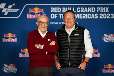 Dorna-CEO Carmelo Ezpeleta mit dem neuen CCO Dan Rossomondo