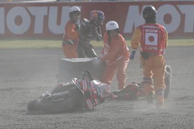 Dilemma in Schwarz: Jorge Martin schoss sich selbst und Marco Bezzecchi aus dem Motegi-Sprint