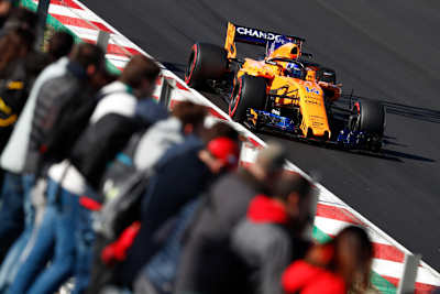 Fernando Alonso in Barcelona