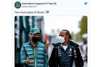 Der Tweet von Aston Martin
