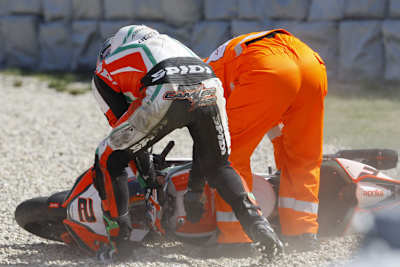 Leon Camier landete ungewöhnlich oft im Kies