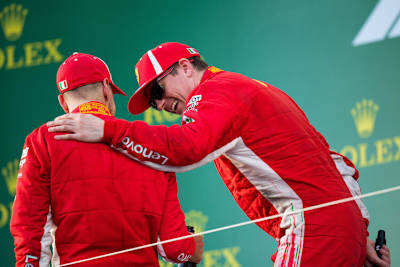 Kimi Räikkönen und Sebastian Vettel