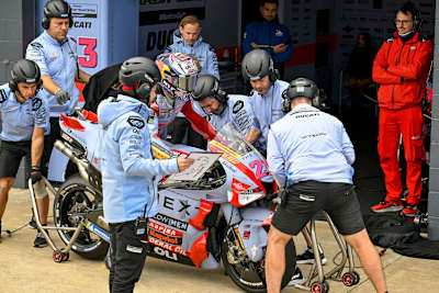 Für Enea Bastianini endete der Arbeitstag am Samstag früher als erhofft