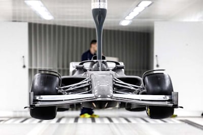 Das Windkanalmodell des 2021er Autos