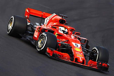 Sebastian Vettel im neuen Ferrari