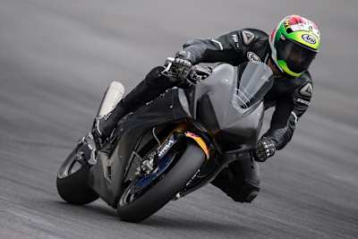 Davide Giugliano bei seinem ersten Einsatz auf der Honda