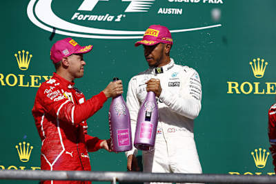 Sebastian Vettel und Lewis Hamilton